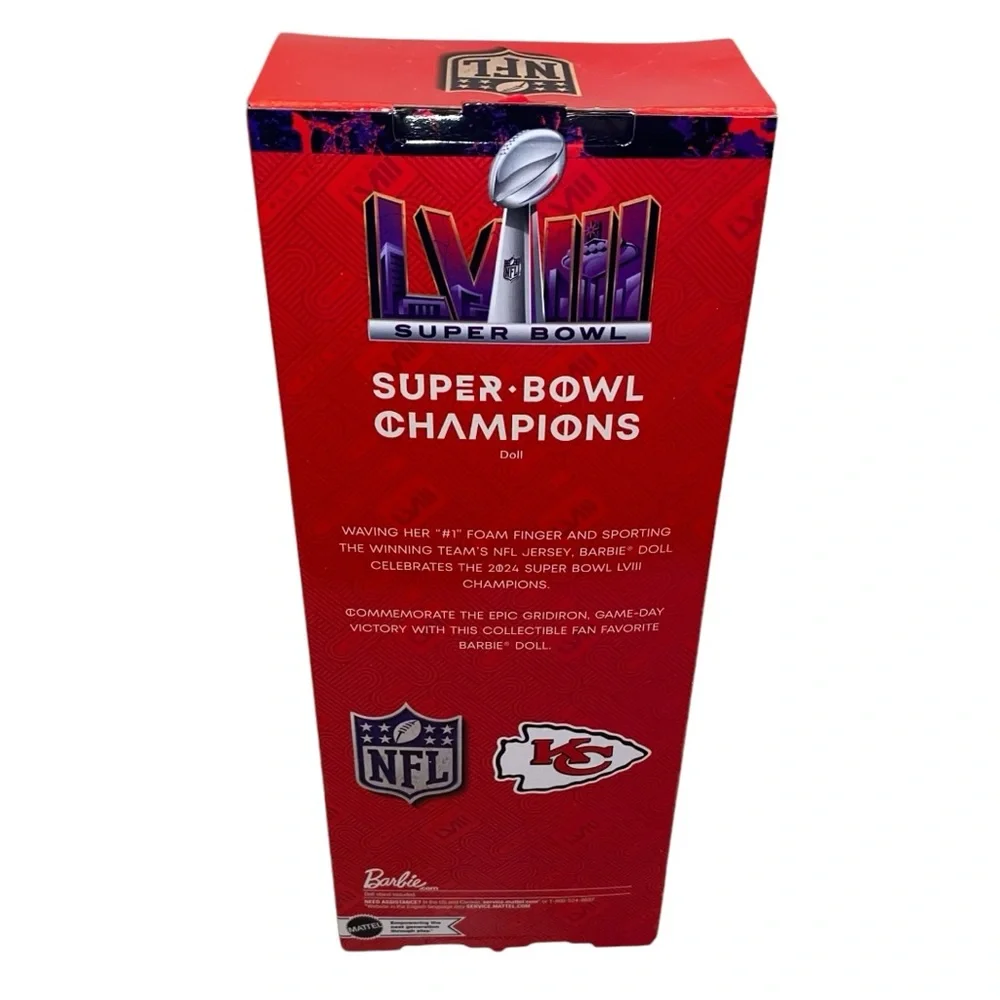 Barbie KC Chiefs NFL Super Bowl Doll